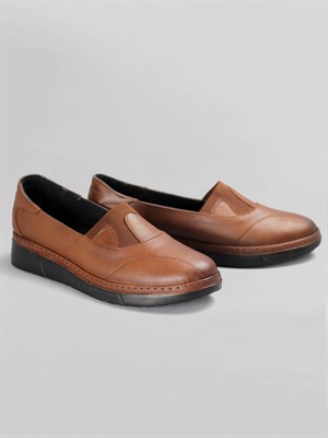 Beety 45022 Kadın Büyük Numara Comfort Casual Ayakkabı-Taba
