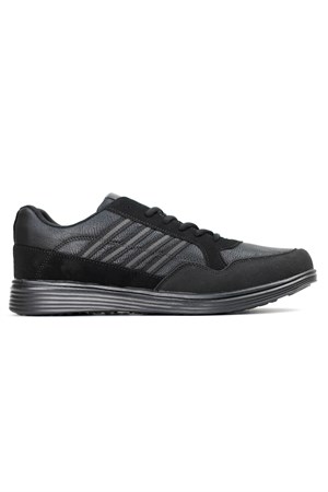 Lepons Günlük Sneaker Ayakkabı Büyük Numara Erkek O58MBY0127-Siyah